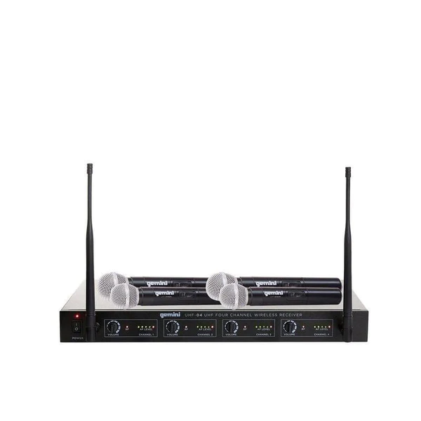 UHF-04M FOUR CHANNEL UHF WIRELESS SYSTEM - HANDHELD -  4 SET FREQUENCIES